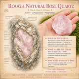 Quartz rose naturel brut