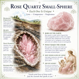 Mini-sphère de quartz rose