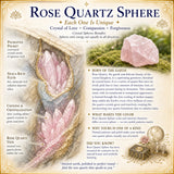 Sphère de quartz rose
