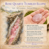 Rose Quartz Tumled Ellipse