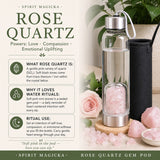 Bouteille d'eau en quartz rose Gem Pod 💧