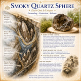 Sphère de quartz fumé