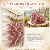 Pointe de quartz fraise