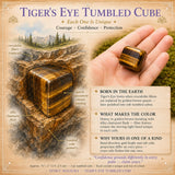 Cubo Tumbled Ojo de Tigre