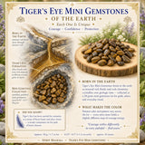 Mini pierres précieuses oeil de tigre (50 grammes / 1,7 oz. Lot)