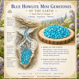 Blue Howlite Mini Gemstones (lot de 50 grammes / 1,7 oz)