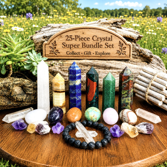 Set Super Bundle da 25 pezzi in cristallo 👉 RISPARMIA 85%