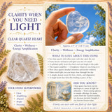 Coeur de quartz clair