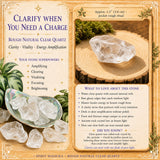 Quartz clair naturel brut