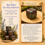 Cubo caído de jaspe de sangre de dragón