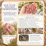 Strawberry Quartz Mini Gemstones (Lot de 50 grammes / 1,7 oz)