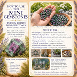 Rubis en mini pierres précieuses Zoisite (50 grammes / 1,7 oz. Lot)