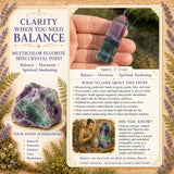 Multicolor Fluorite Mini Crystal Point
