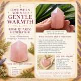 Générateur de quartz rose (court et épais)