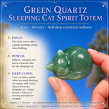 Crystal Animal Spirit Totems: Green Quartz Sleeping