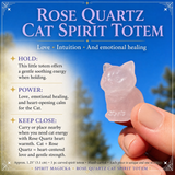 Crystal Animal Spirit Totems: Rose Quartz Cat