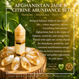 Afghanistan Jade Balance & Citrin Overflod Sæt