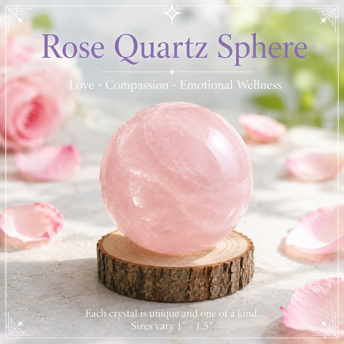 Rose Quartz mini sphere