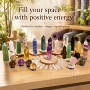 45-Piece Crystal Mega Pack + Course, Meditations & Hypnosis