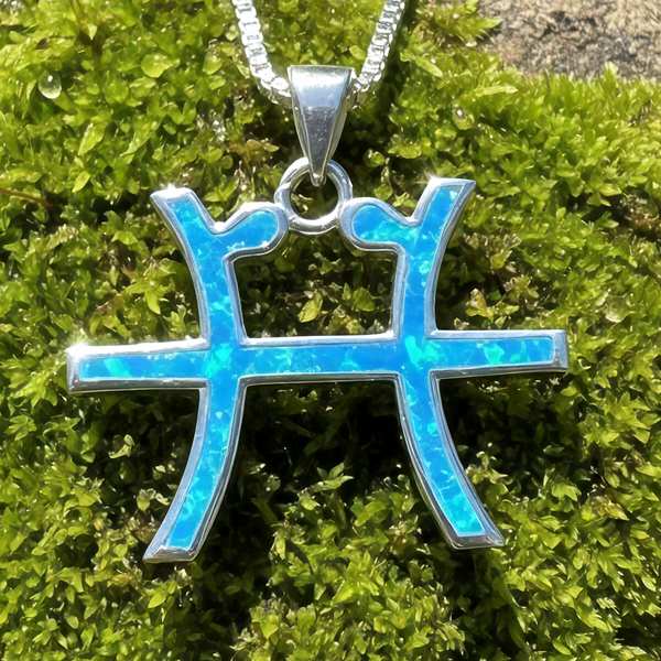 ♓ Pisces Opal Zodiac Necklace – February 19 to March 20