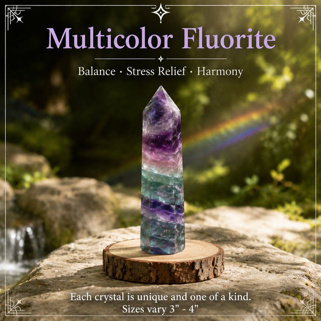 MULTICOLOR FLUORITE · point