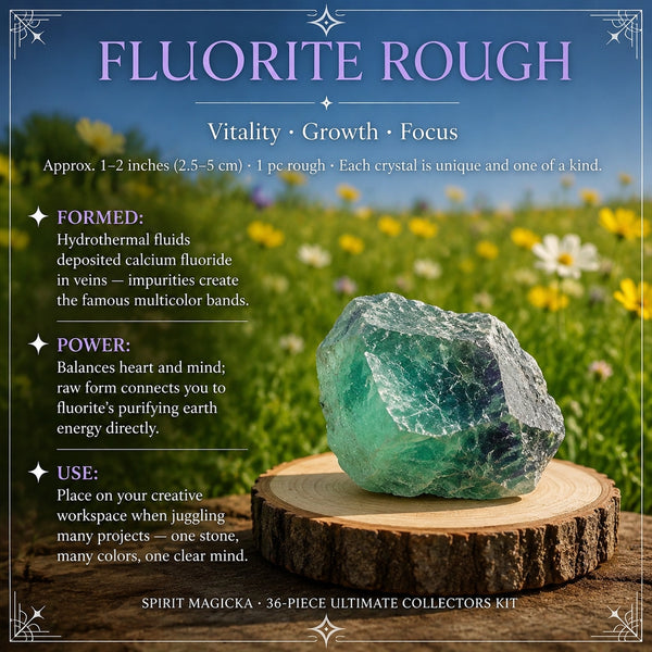 Rough green fluorite