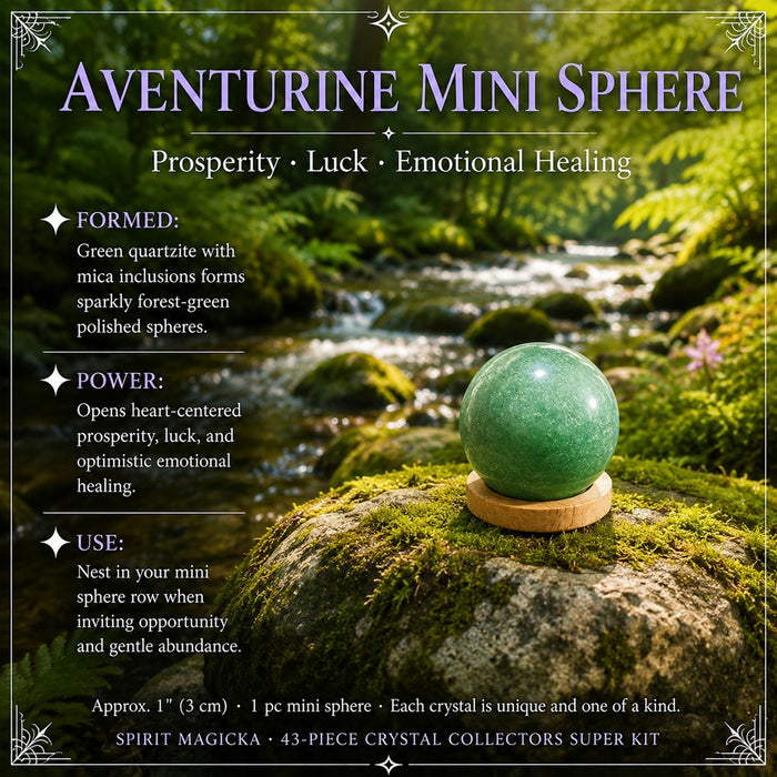 Green Aventurine mini sphere