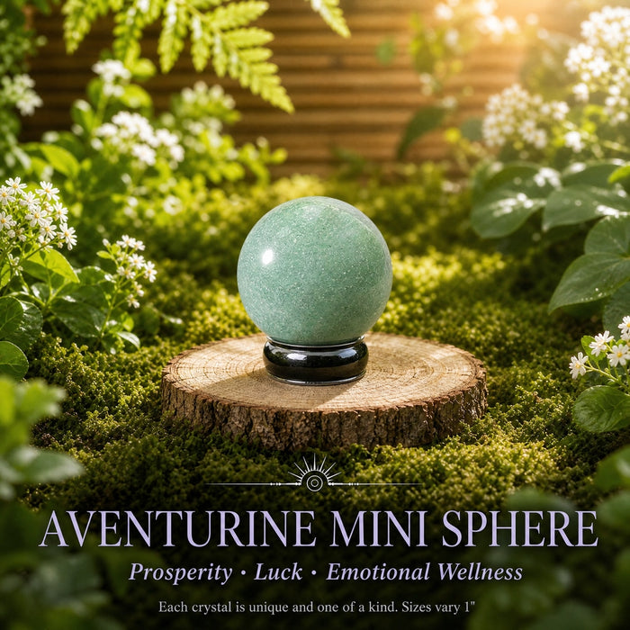 Soft green aventurine mini sphere