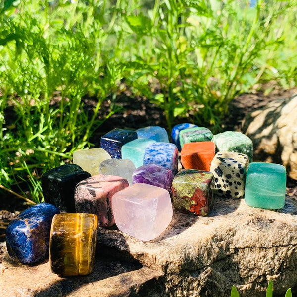 19 Unique Tumbled Stones Set - tumbledstone