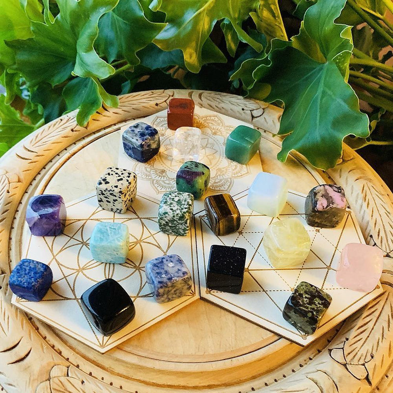 19 Unique Tumbled Stones Set - tumbledstone