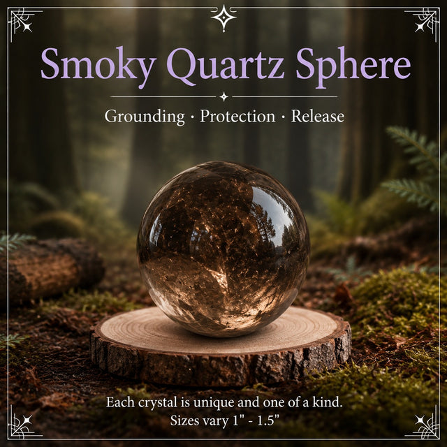 SMOKY QUARTZ · sphere