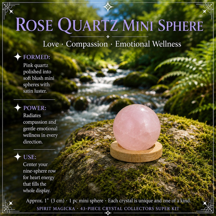 Rose Quartz mini sphere