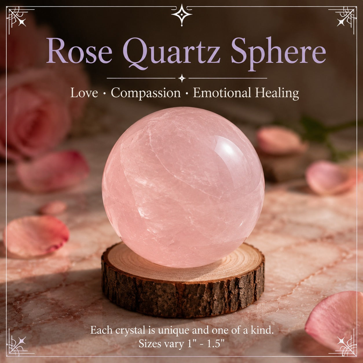 ROSE QUARTZ · sphere