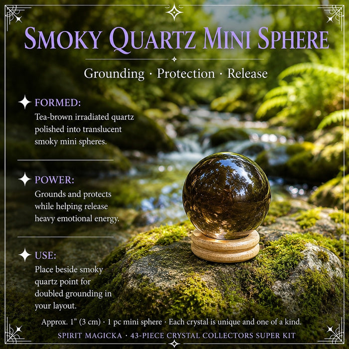 Smoky Quartz mini sphere