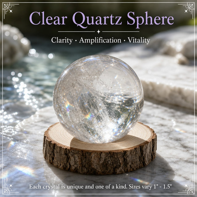 CLEAR QUARTZ · sphere