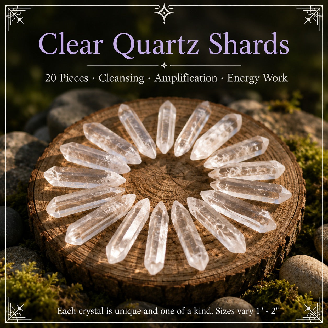 CLEAR QUARTZ · 20 shards