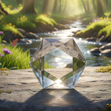 Clear Quartz Sacred Geometry Faceted Crystal