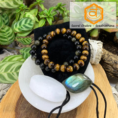 Conjunto de pulseras Mala del chakra sacro🌈