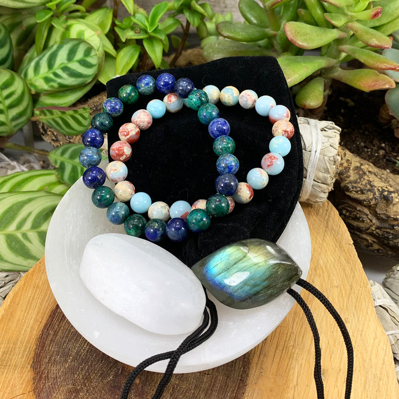 Throat Chakra Mala Bracelet Set🌈