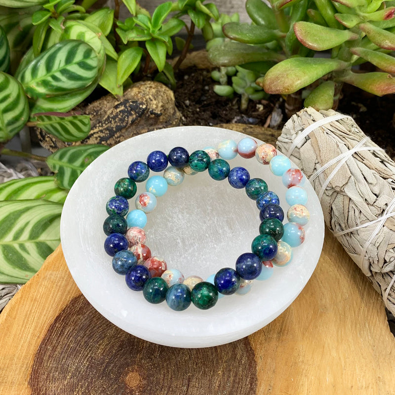 Throat Chakra Mala Bracelet Set🌈