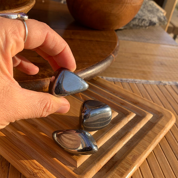 Hematite Tumbled Unique Shaped Stone