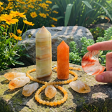 Afghanistan Jade & Radiant Joy Crystals Energy Set