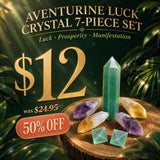 Σετ 7 τεμαχίων Aventurine Luck Crystal