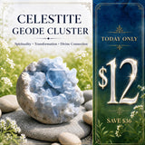 Celestite Geode Cluster 👉 Sconto del 75% solo sulla promozione per 1 giorno