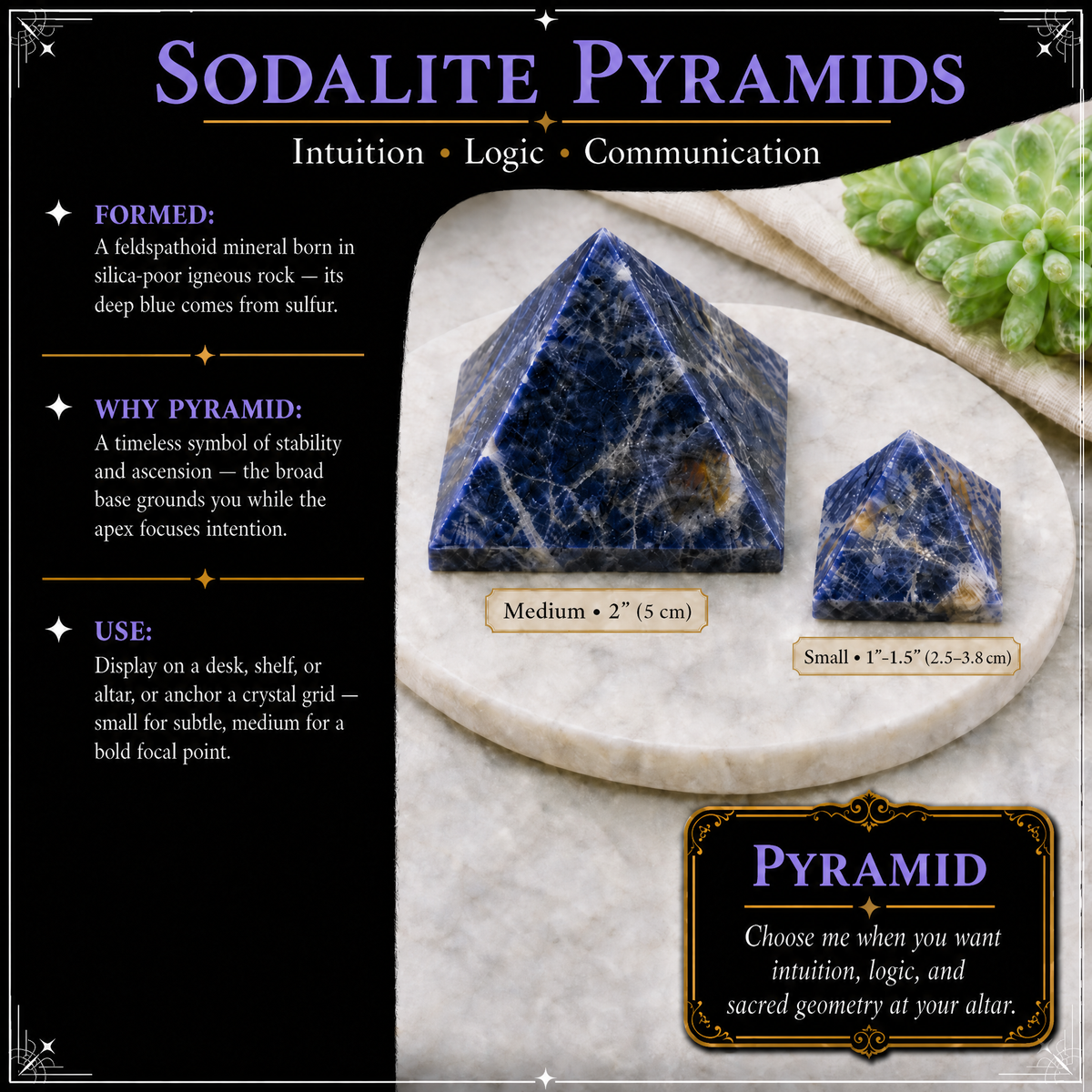 Pyramide Sodalite - Moyenne