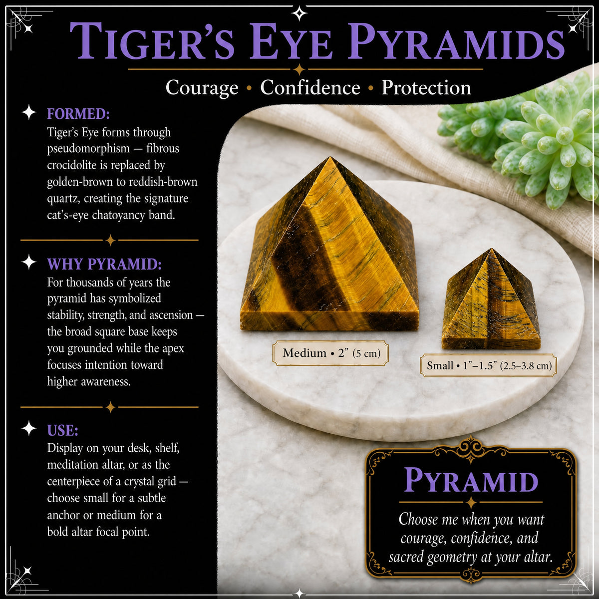 Pyramide d'Oeil de Tigre - Moyenne