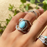 Larimar Radiance Ring