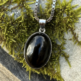 60% SAVING Obsidian Necklace - Mala - Point -Divine Strength Trio