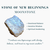 Ogrlica z obeskom iz bakrene žice Z ARRON DESIGN Serenity Moonstone