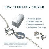 Moonstone & Silver Celestial Stud Earrings